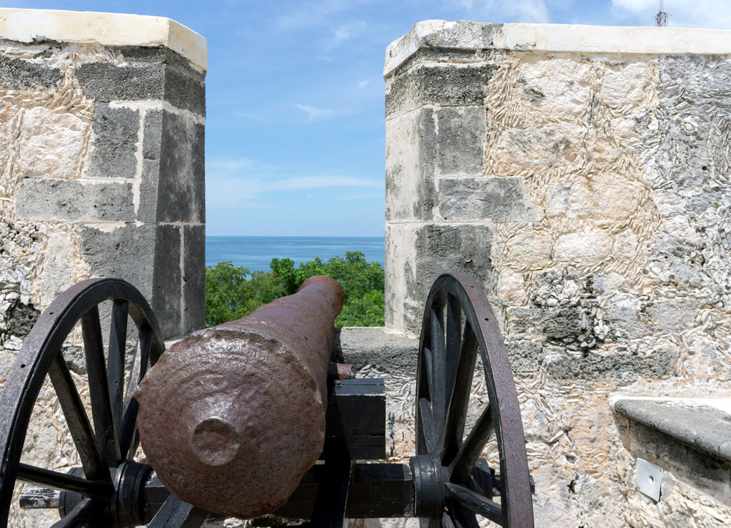 Cannon Defense at Fort San Miguel - Campeche, Mexico