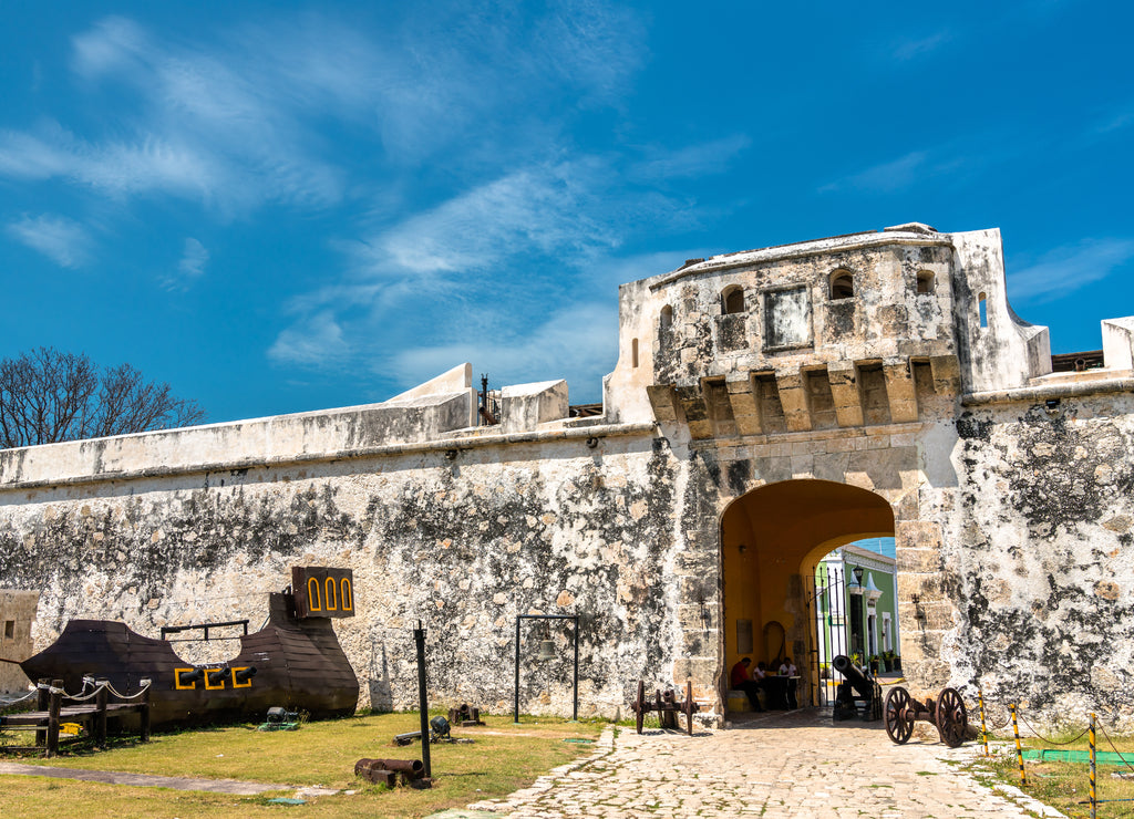 Puerta de Tierra in Campeche, Mexico