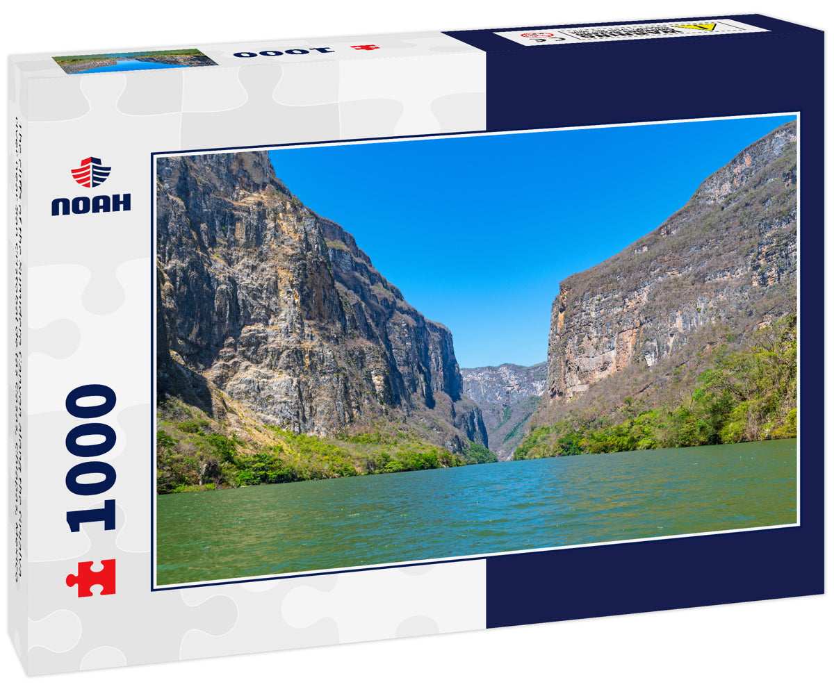 The cliffs of the Sumidero Canyon along the Grijalva river near San Cristobal de las Casas, Chiapas, Mexico