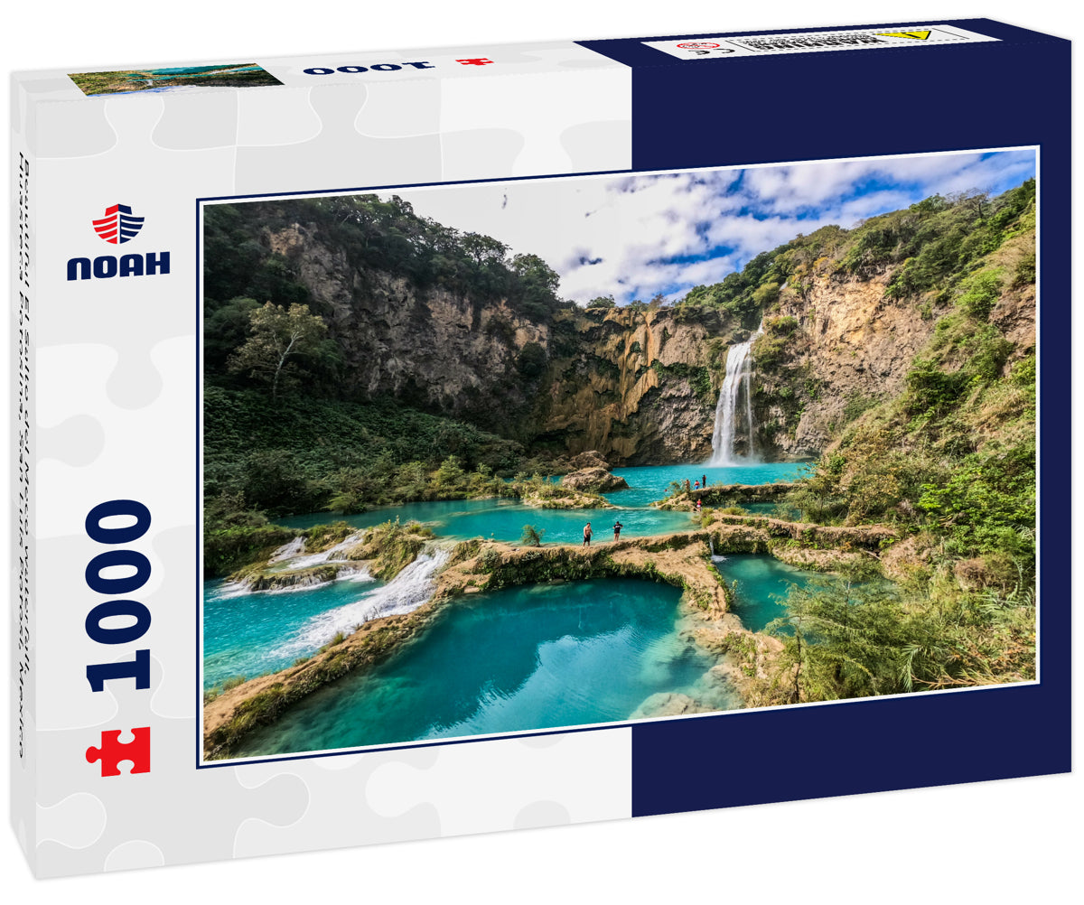 Beautiful El Salto del Meco waterfall, Huasteca Potosina, San Luis Potosi, Mexico