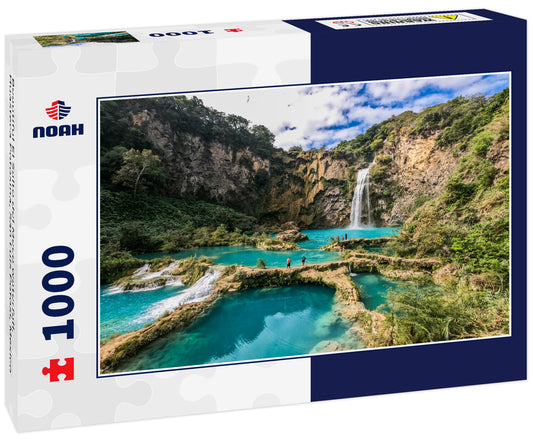 Beautiful El Salto del Meco waterfall, Huasteca Potosina, San Luis Potosi, Mexico