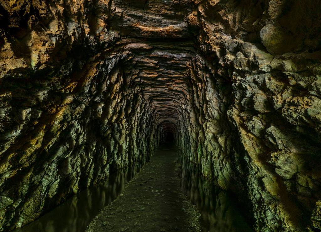 Stumphouse Mountain Tunnel, near Walhalla in rural Oconee County, South Carolina, is an incomplete railroad tunnel. Work on the underground passageway was abandoned in 1859