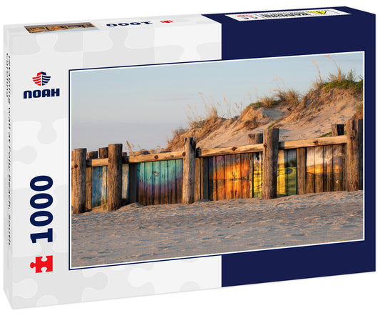 retaining wall at Folly Beach, South Carolina