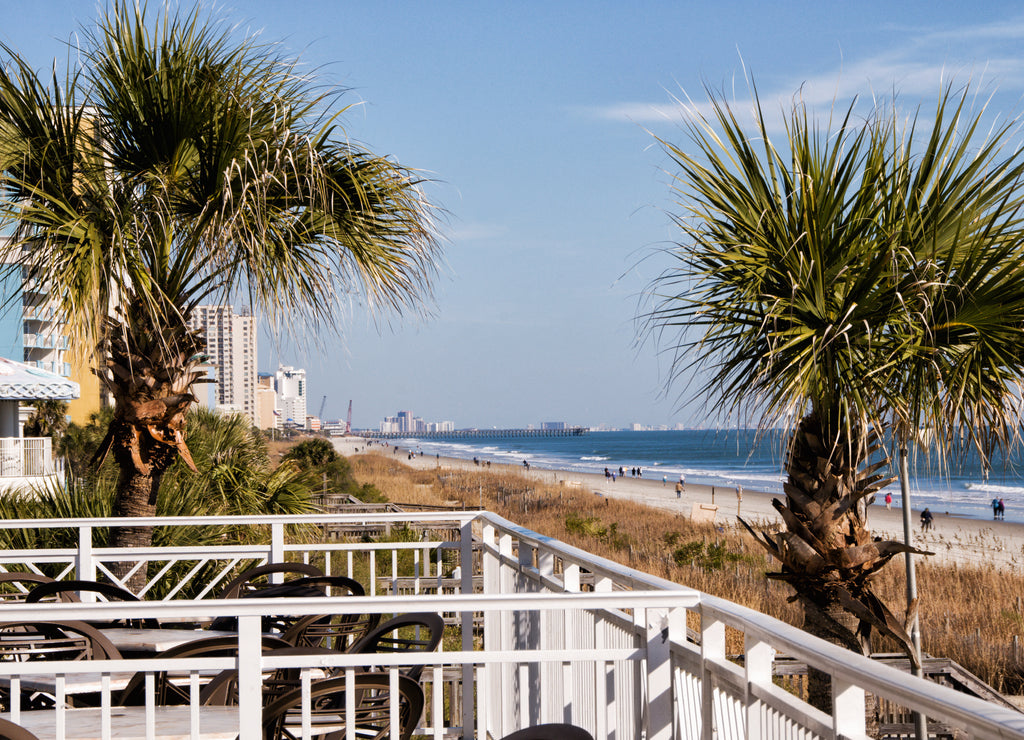 Myrtle Beach South Carolina Viewed from a Balcony