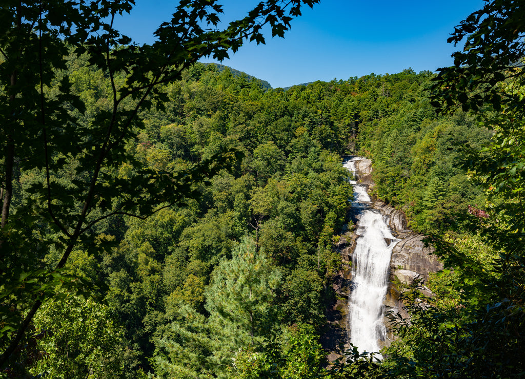 Lower Whitewater Falls, just above Lake Jocassee in Salem, South Carolina