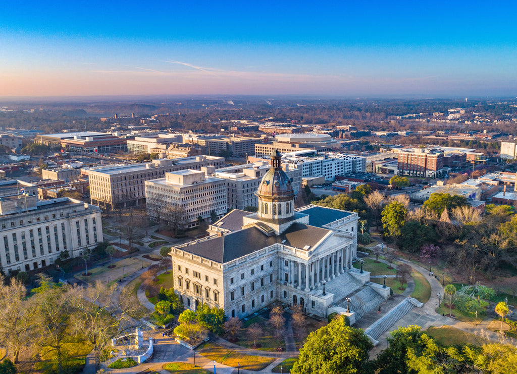 Downtown Columbia South Carolina Skyline SC Aerial