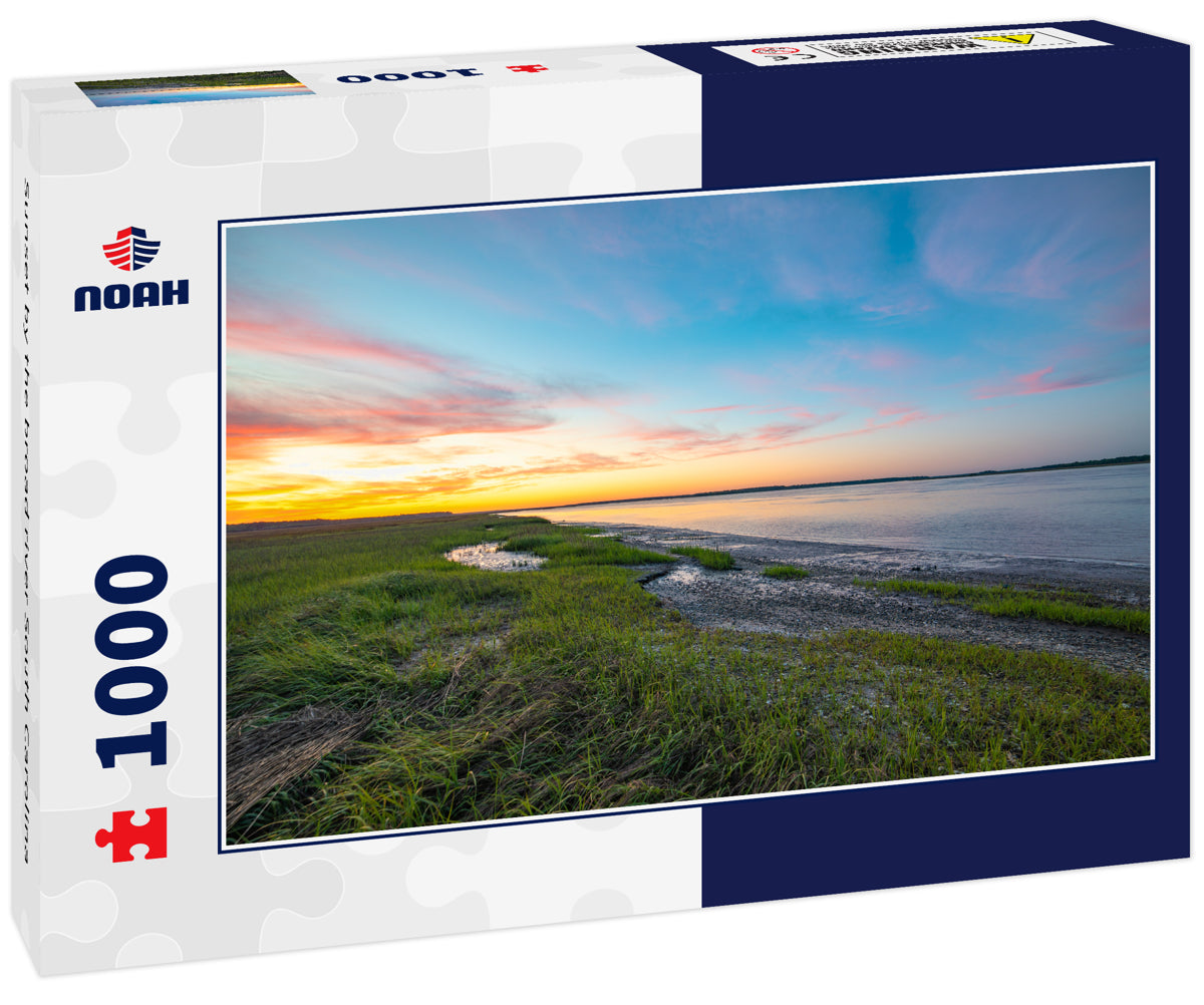 Sunset by the broad river South Carolina