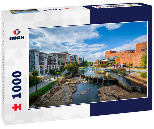 View of the Reedy River, in downtown Greenville, South Carolina