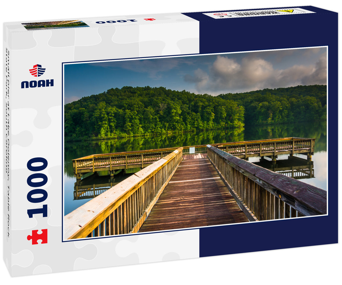 Small pier at Lake Oolenoy, Table Rock State Park, South Carolina