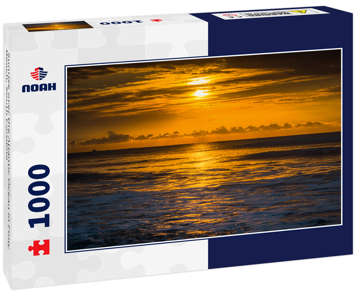 Sunrise over the Atlantic Ocean in Folly Beach, South Carolina