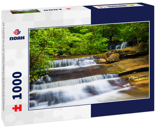 Waterfall and cascades on Carrick Creek, at Table Rock State Park, South Carolina