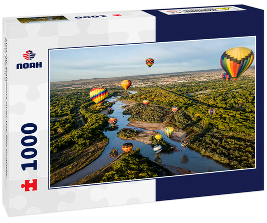 Hot Air Balloons over the Rio Grande, New Mexico