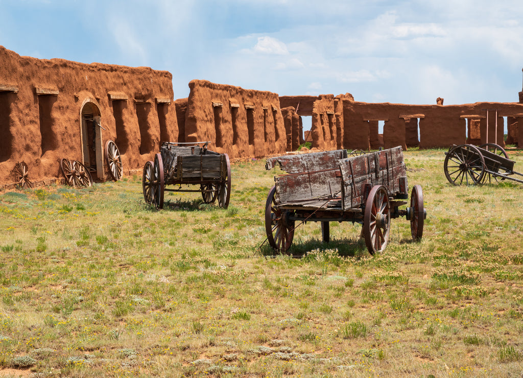 Inside the Ruins at Fort Union National Monument, New Mexico