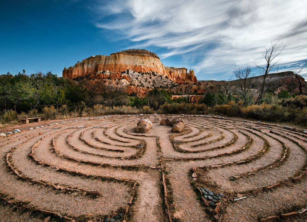 Kitchen Mesa and Labyrinth, New Mexico