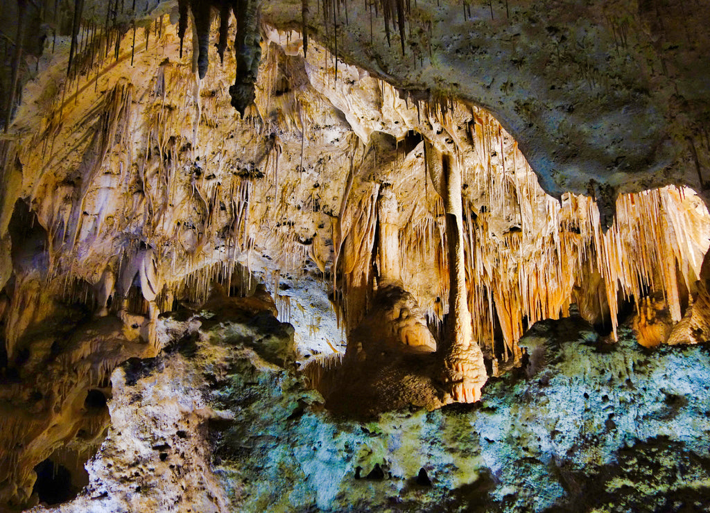 A beautiful shot of Carlsbad Caverns in New Mexico, USA