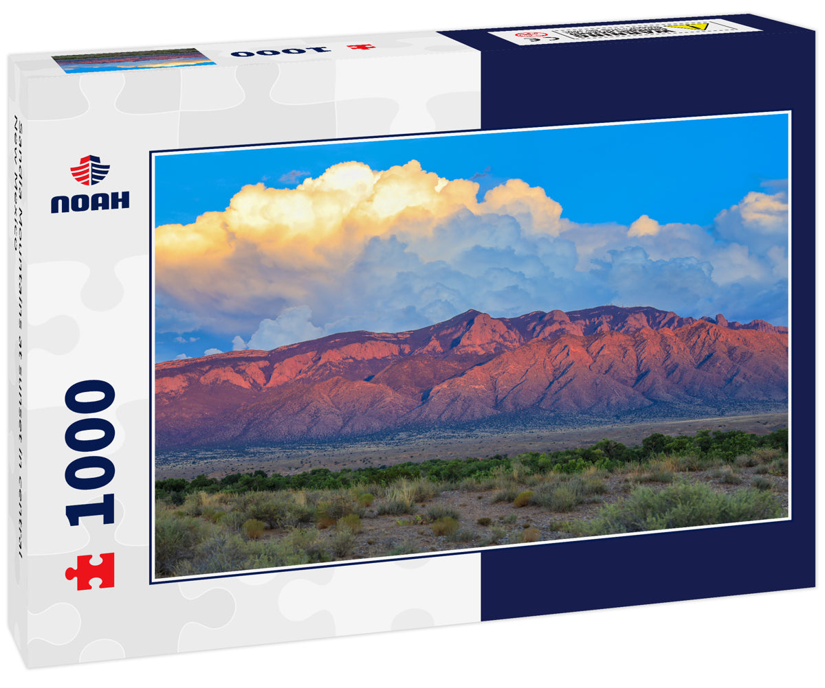Sandia Mountains at sunset in central New Mexico