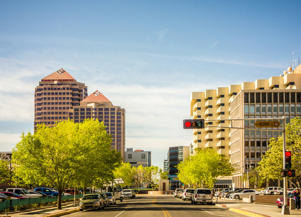 albuquerque new mexico skyline of downtown