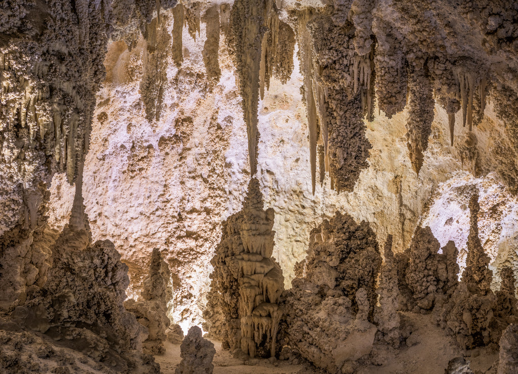 Carlsbad Cavern National Park, New Mexico, USA inside of the Big Room