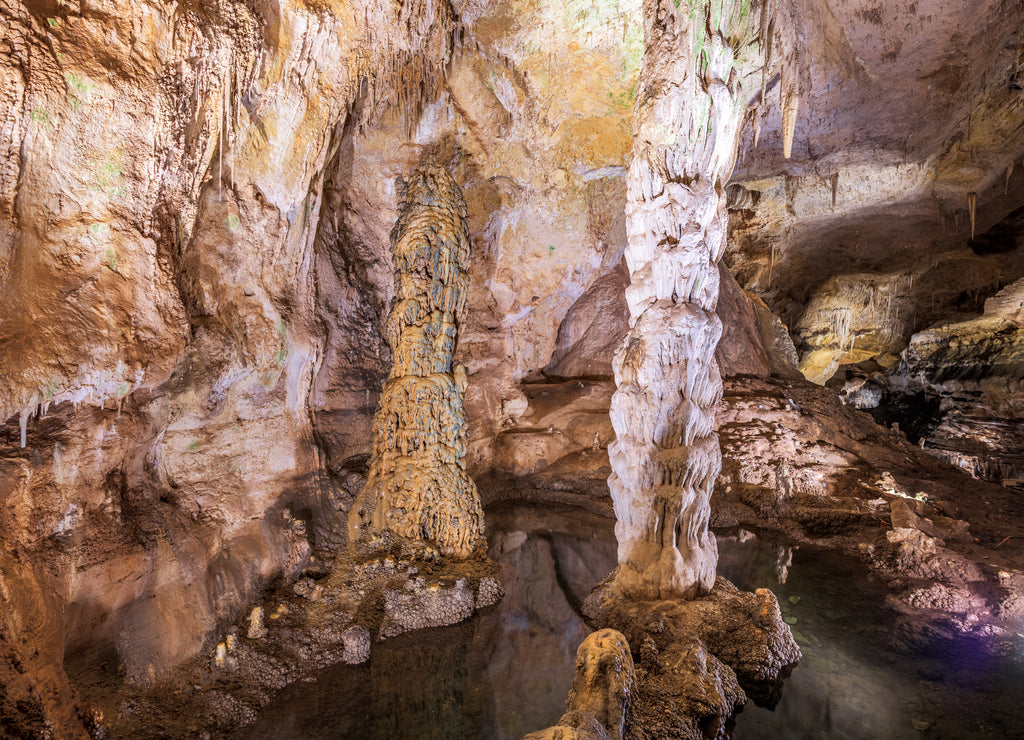 Carlsbad Cavern National Park, New Mexico, USA inside of the Big Room