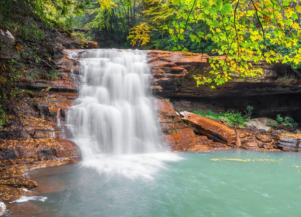 Autumn at Kennedy Falls - North Fork of West Virginia's Blackwater River