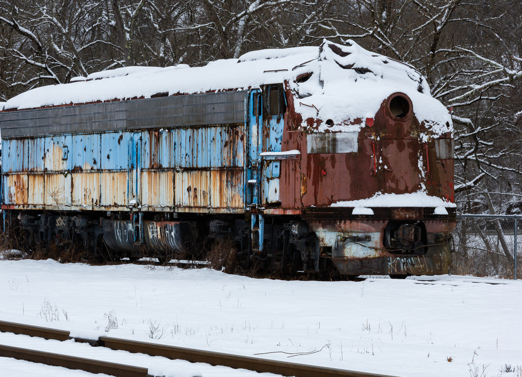 Abandoned Durbin & Greenbrier Valley Railroad (former Baltimore & Ohio Railroad) Diesel Locomotive - WVC 92 - Belington, West Virginia