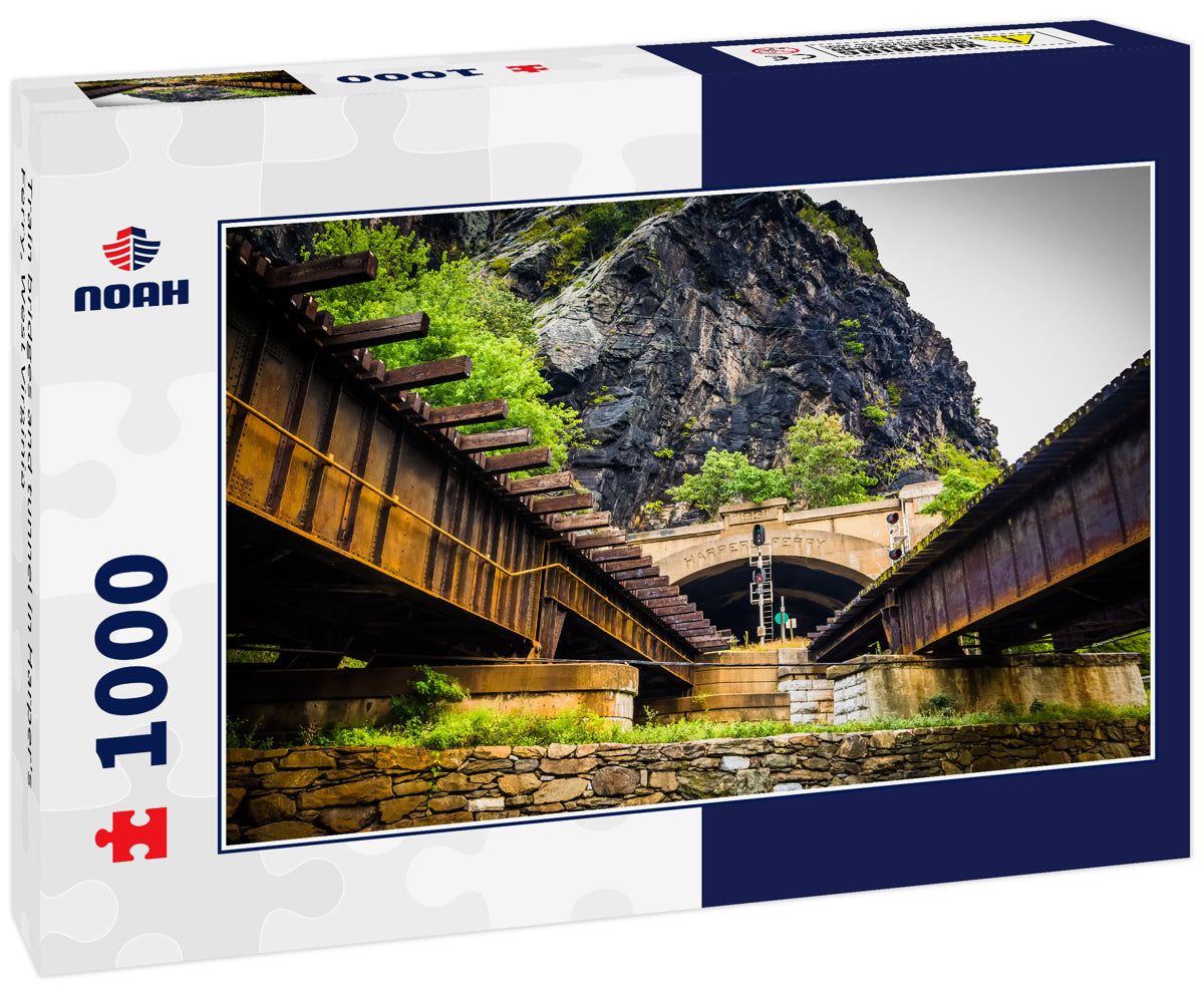 Train bridges and tunnel in Harper's Ferry, West Virginia