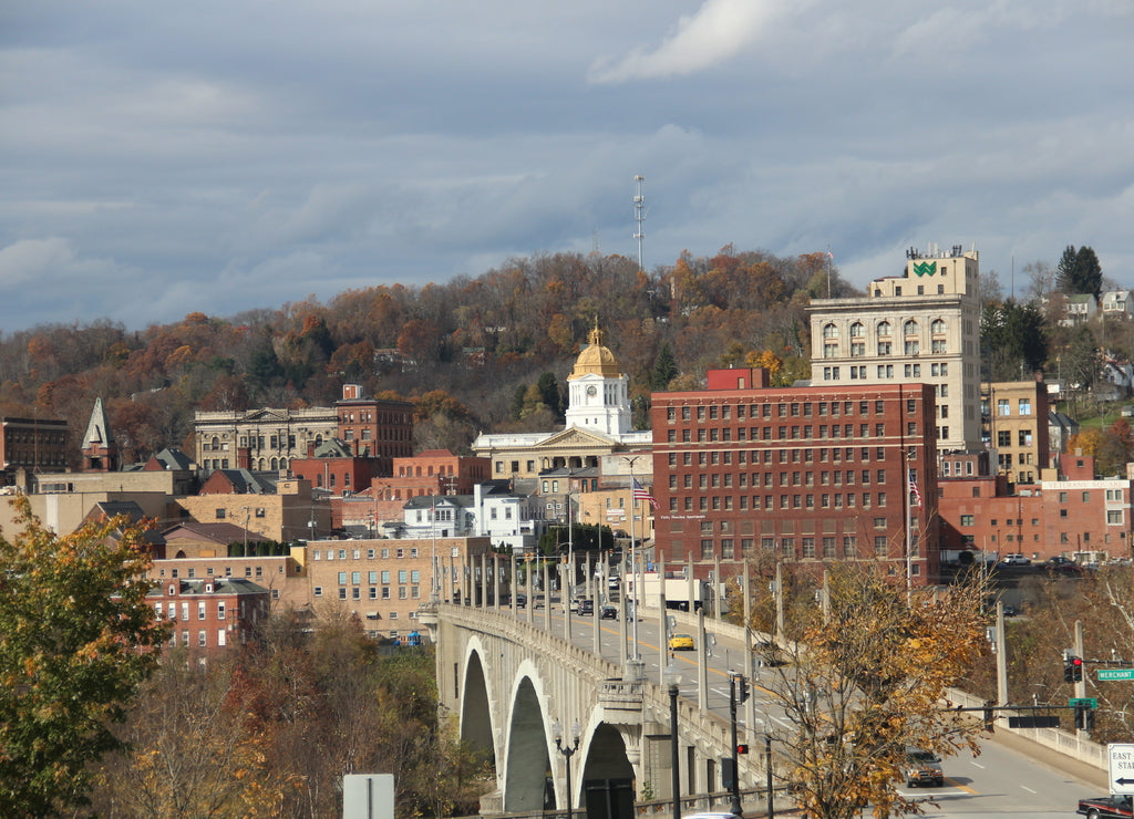 Mollohan-Jefferson Street Bridge or Million Dollar Bridge or High Level Bridge in Fairmont, Marion County, West Virginia