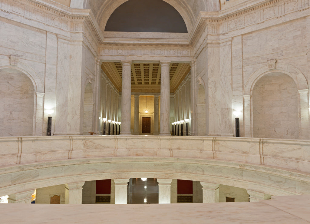 Inside West Virginia State Capitol Building in Charleston