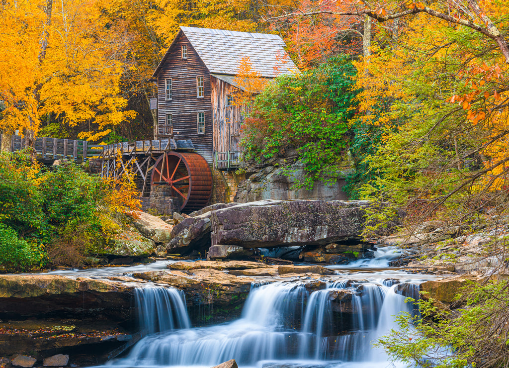 Babcock State Park, West Virginia, USA at Glade Creek Grist Mill