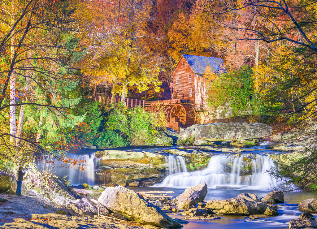 Babcock State Park, West Virginia, USA at Glade Creek Grist Mill