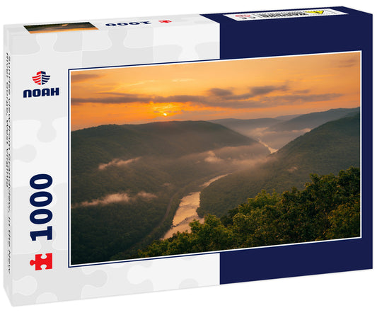 Sunrise view from Grandview, in the New River Gorge, West Virginia