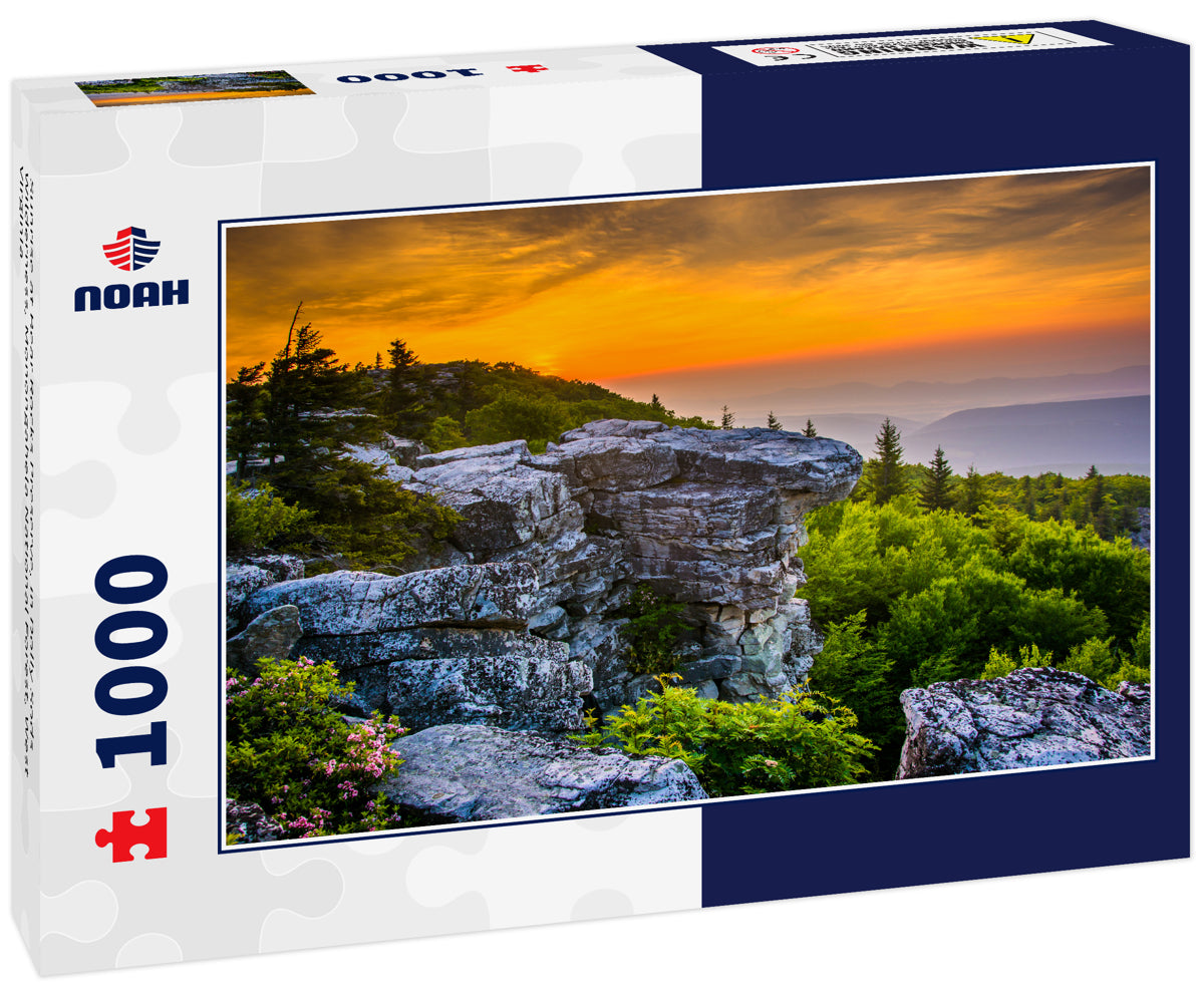 Sunrise at Bear Rocks Preserve, in Dolly Sods Wilderness, Monongahela National Forest, West Virginia