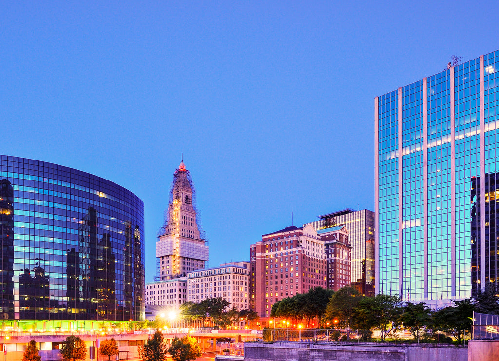 Downtown Hartford, Connecticut Skyline