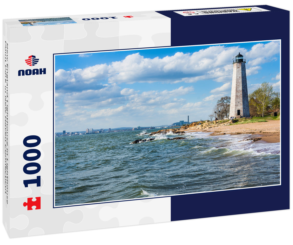 New England Lighthouse in Lighthouse Point Park in New Haven Connecticut