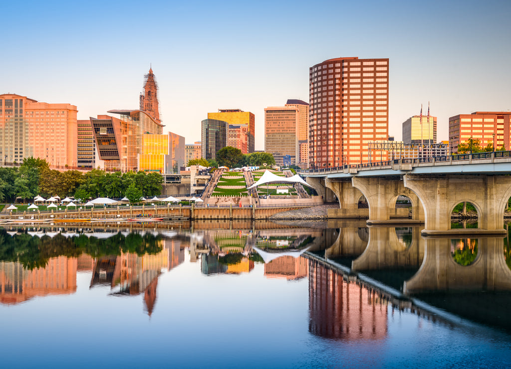 Hartford, Connecticut, USA City Skyline