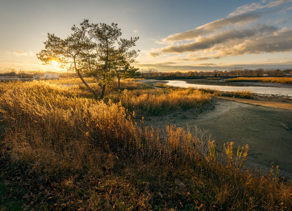 Sunset at St Mary's By The Sea in Bridgeport, Connecticut, USA
