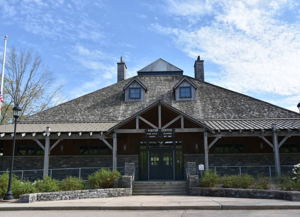Visitor Center at Gillette Castle State Park in East Haddam, Connecticut