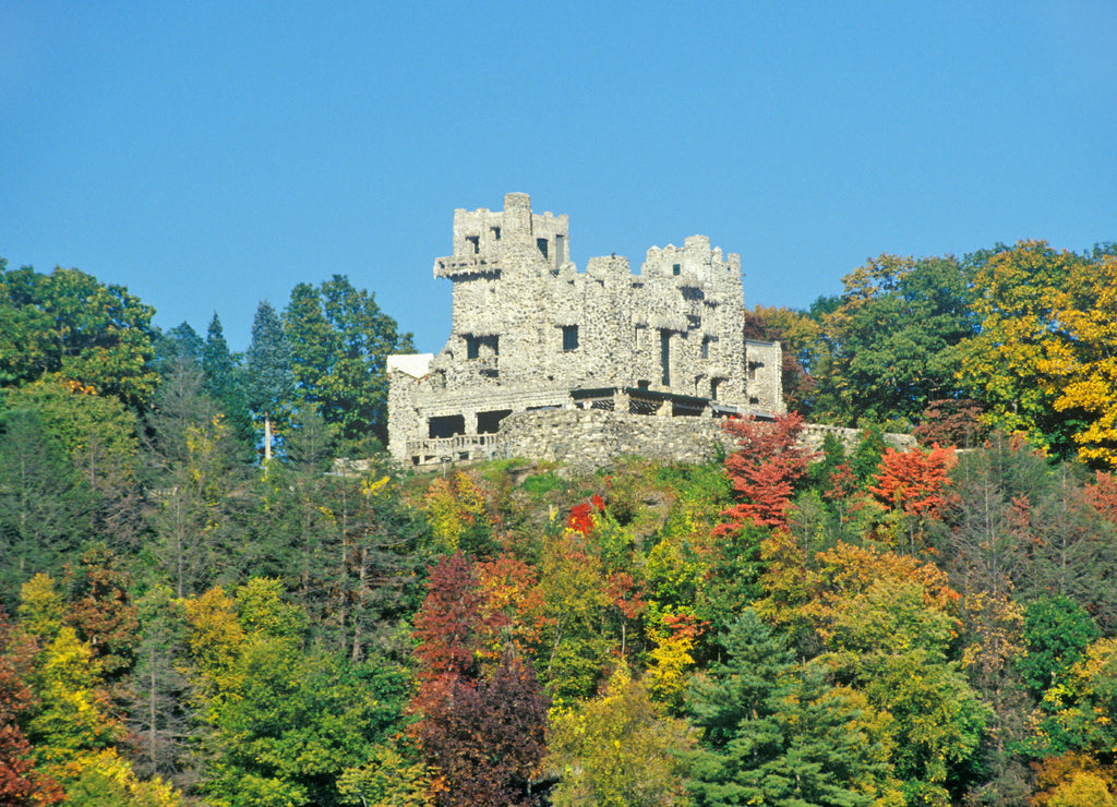 Autumn colors at Gillette Castle State Park, East Haddam, Connecticut