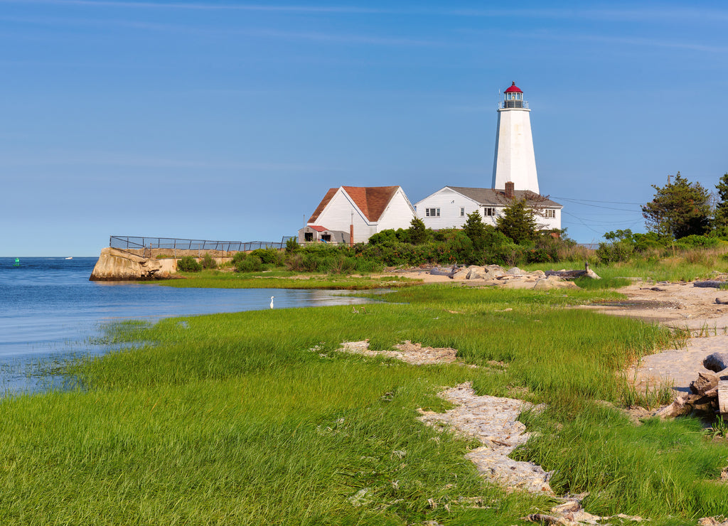 Lynde Point Lighthouse, Old Saybrook, Connecticut, USA