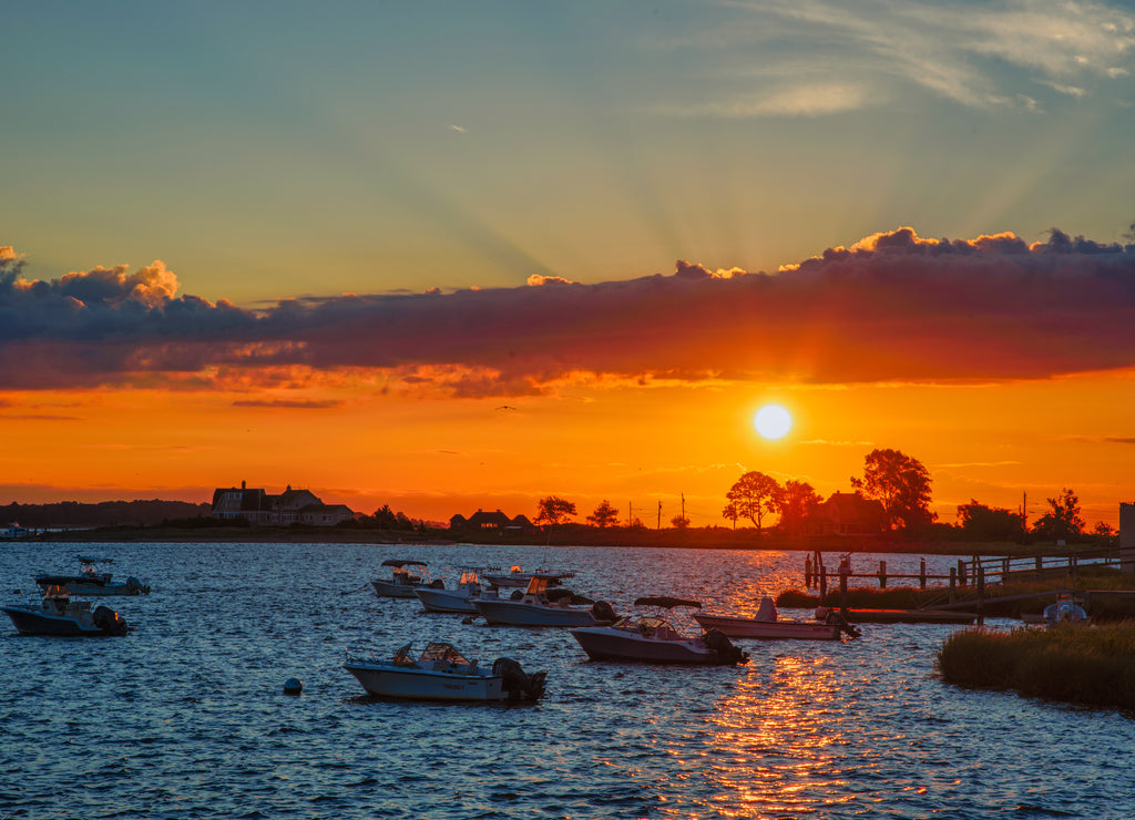 Beautiful sunrise in Old Saybrook, Connecticut