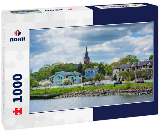 View of Fair Haven Heights, and the Quinnipiac River in New Haven, Connecticut