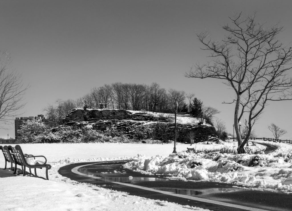 Winter at Savin Rock, West Haven, Connecticut