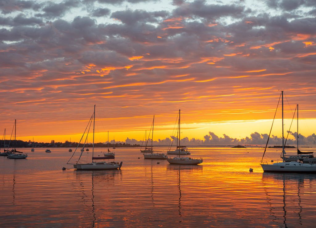 Mystic dawn, Connecticut