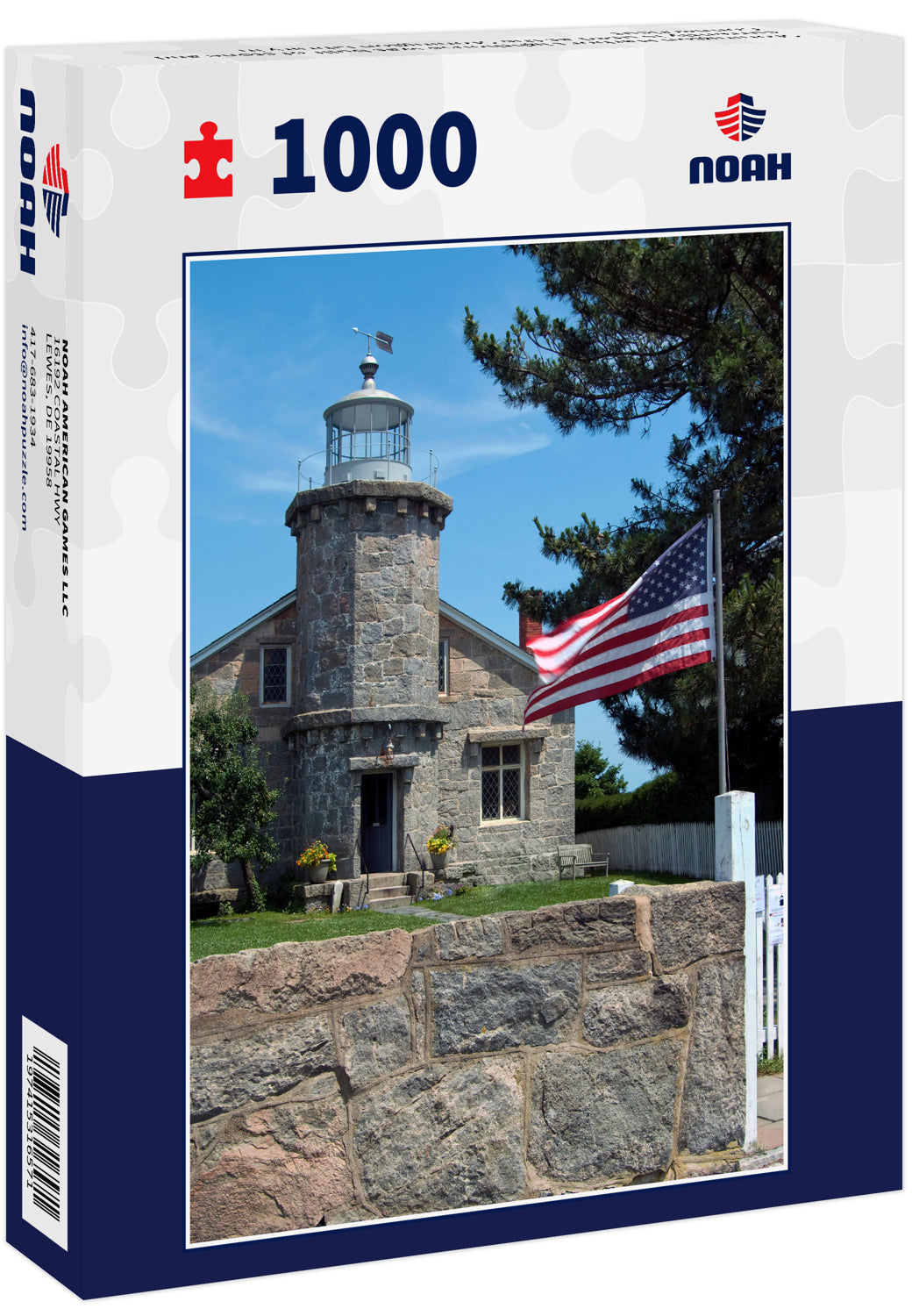 Stonington Harbor Lighthouse was built of stone and currently is used as the Stonington Library in Connecticut