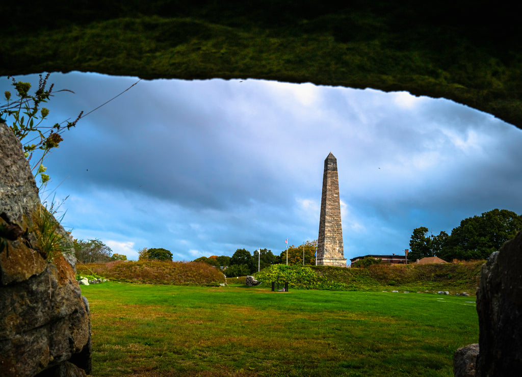 Fort Griswold Battlefield State Memorial Park in Groton, Connecticut, view from the tunnel