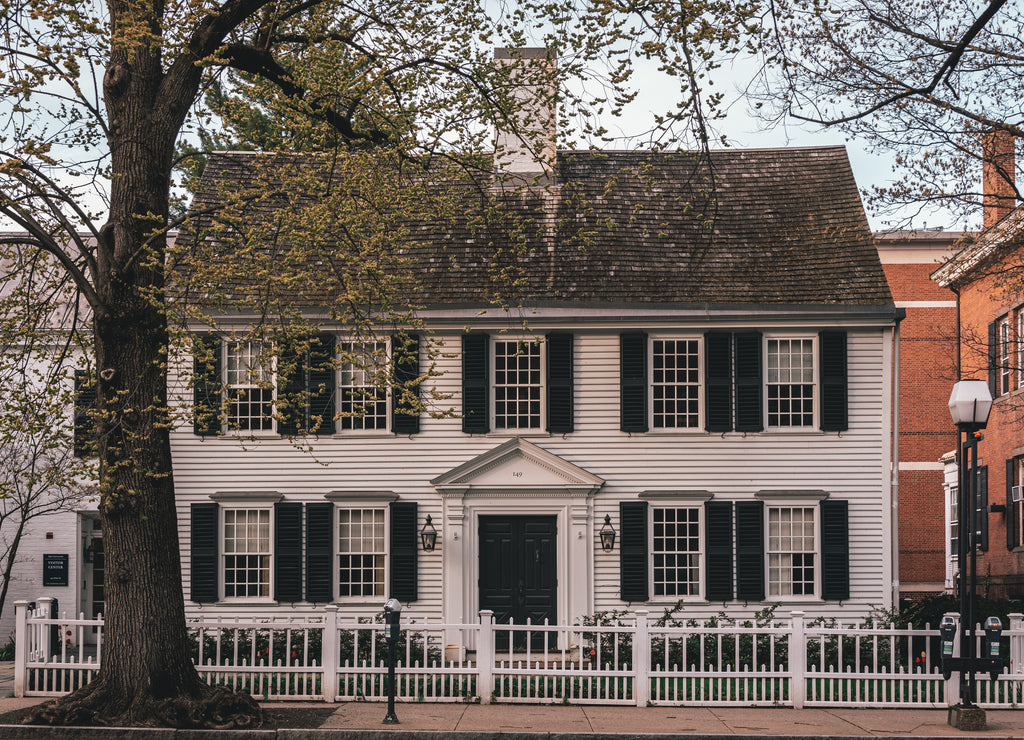 A large house with trees in front of it, New Haven, Connecticut