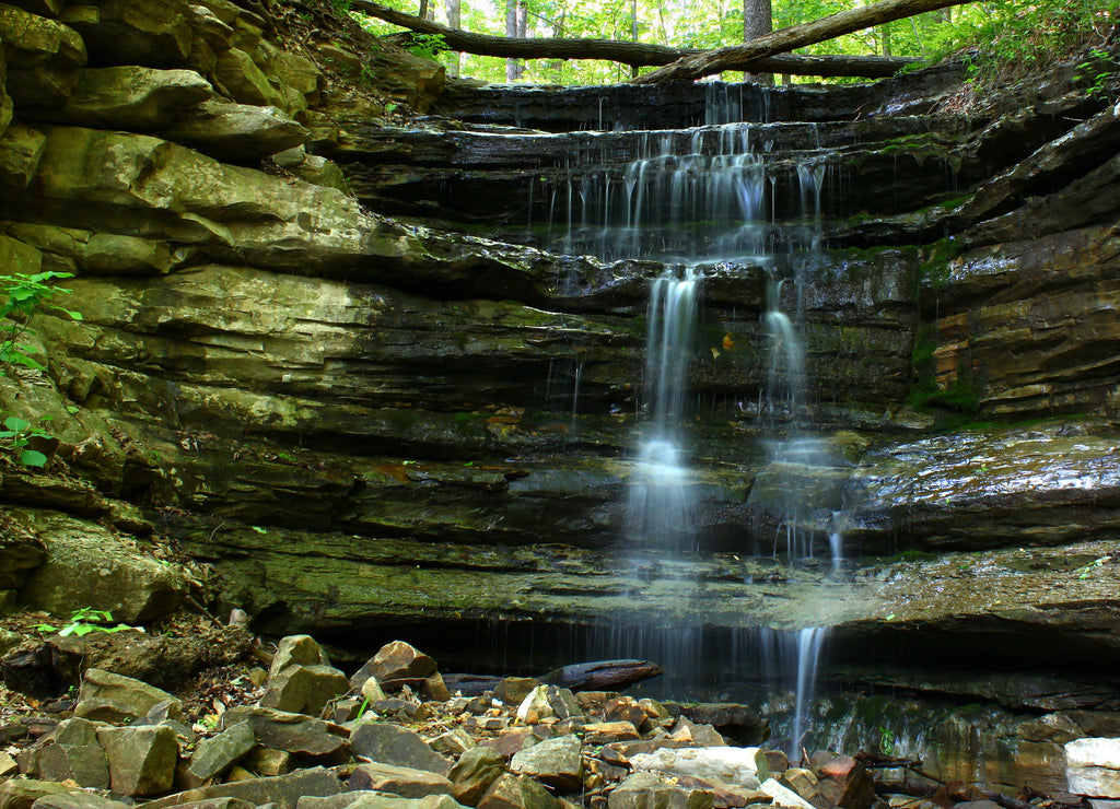 Monte Sano State Park Waterfall Landscape in Alabama