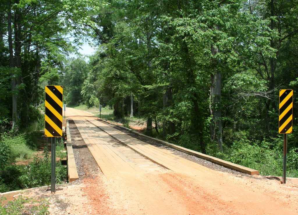 One lane bridge in Conecuh County Alabama