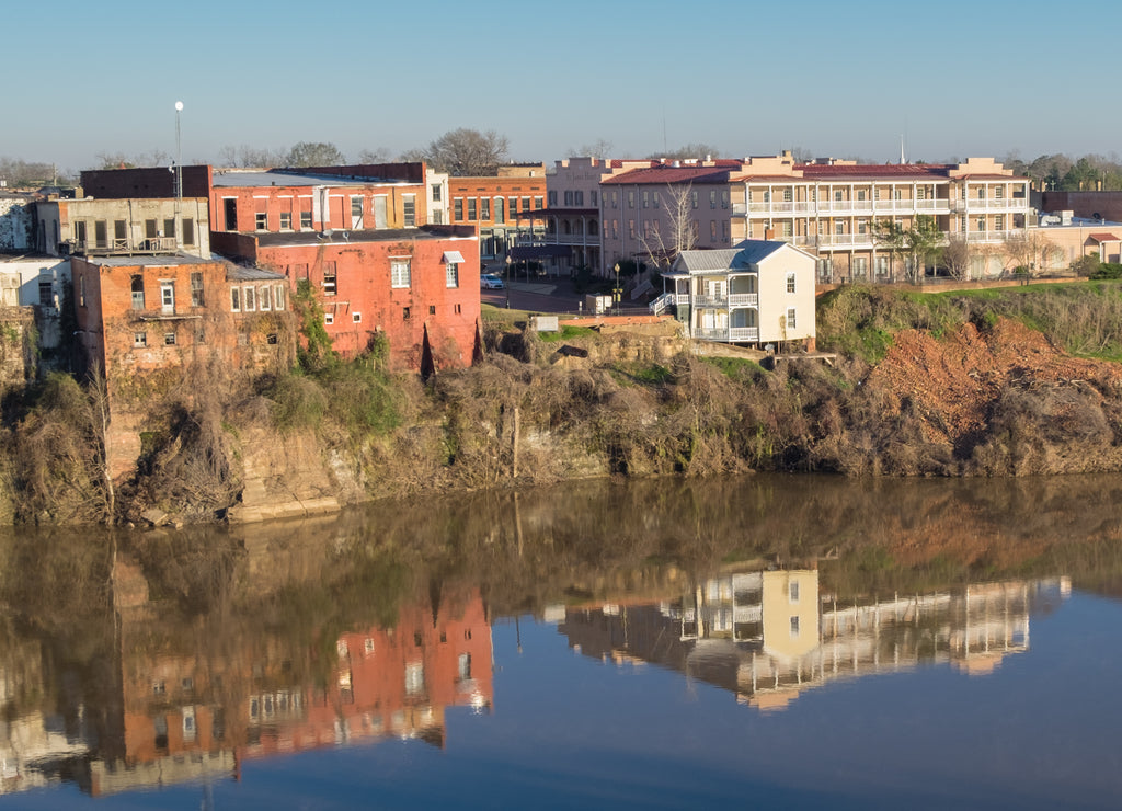 Alabama River and Selma, cite of the 1965 "Bloody Sunday" civil rights event