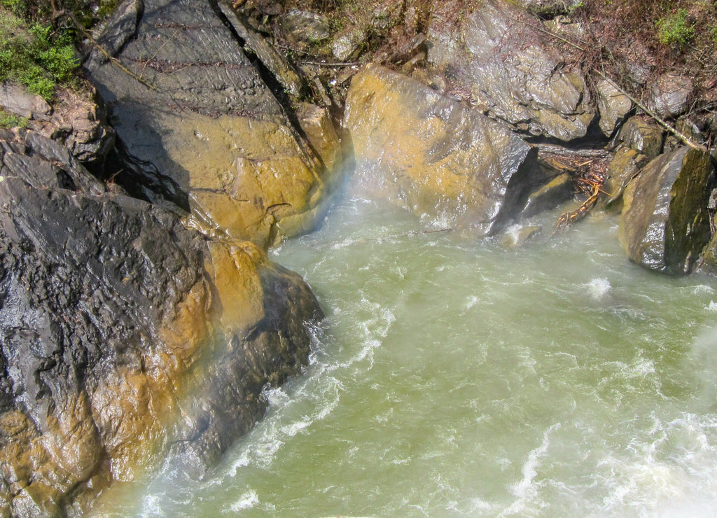 creek at the bottom of noccalula falls gadsden Alabama USA